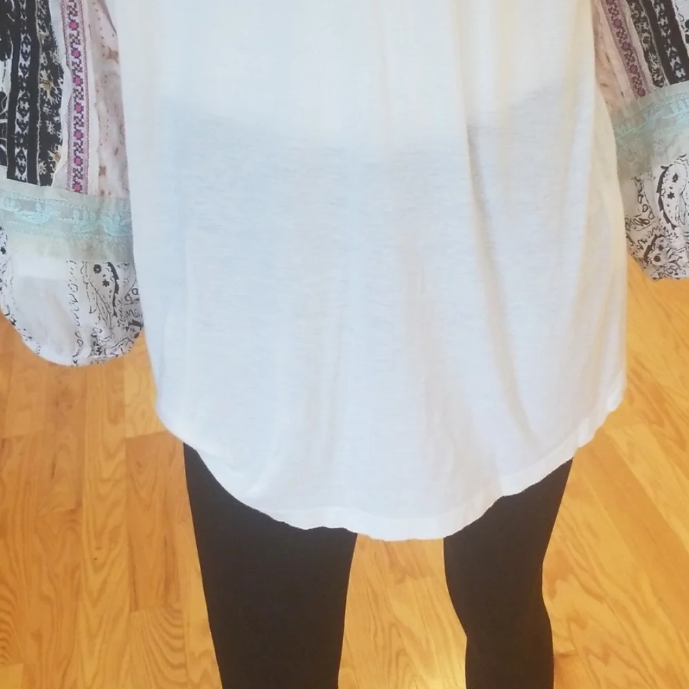 Free People Tripoli top in blush combo